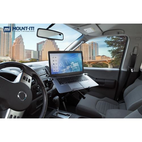  [아마존베스트]Mount-It! Laptop Vehicle Mount, No-Drill Computer Seat Mount, Full Motion Adjustable Design For Auto, Truck, Car, Van Use