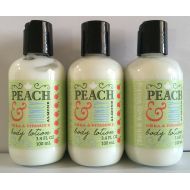 Mountain Peach & Honey Almond Travel Size Body Lotion 3.4 Fl Oz Each (Set of Three)