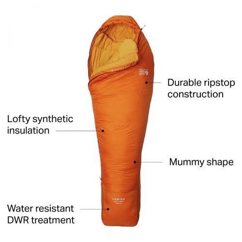  Mountain Hardwear Lamina Sleeping Bag: 0F Synthetic