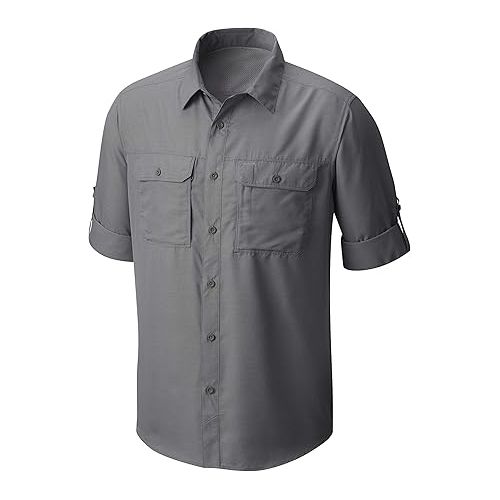  Mountain Hardwear Men's Canyon Long Sleeve Shirt for Camping, Hiking, and Everyday Wear | Moisture-Wicking and Breathable