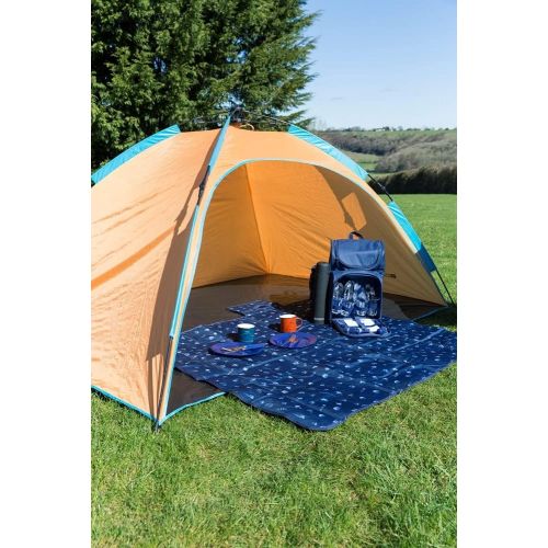  Mountain Warehouse Automatic Beach Shelter - UV40 Sun Shelter Tent