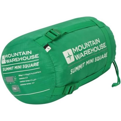  Mountain Warehouse Summit Mini Sleeping Bag - Square Camping Bag