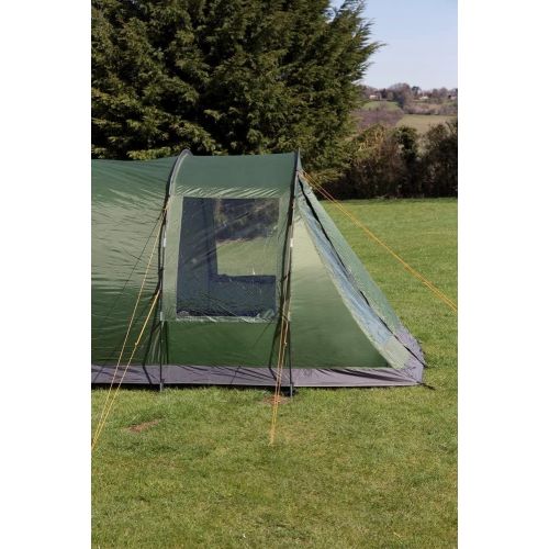  Mountain Warehouse Buxton 4 Man Tent - Water Resistant Family Tent