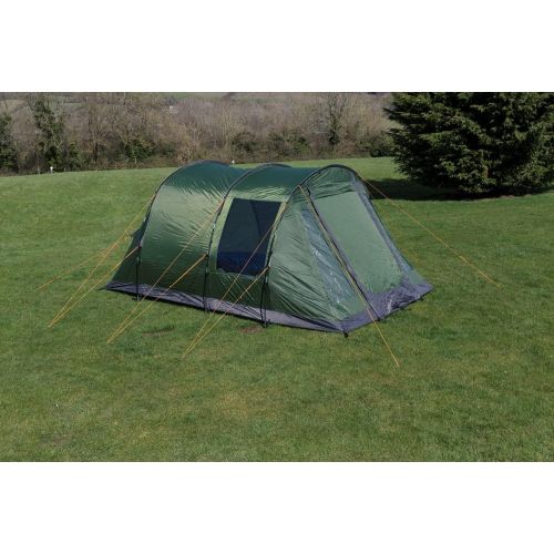  Mountain Warehouse Buxton 4 Man Tent - Water Resistant Family Tent