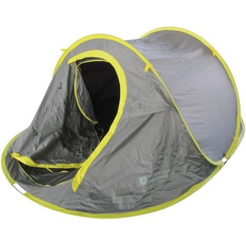  Mountain Warehouse Pop Up Tent -Water Resistant, 3 Man Festival Tent