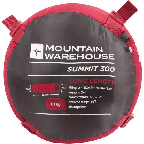  Mountain Warehouse Summit 300 Mummy Sleeping Bag 34 Season