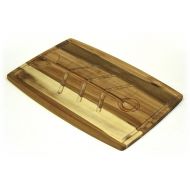 Mountain Woods TRSBA Large Organic Edge-Grain Hardwood Acacia Cutting, Juice Groove, Best Kitchen Chopping Board for Meat, Cheese, Vegetables Serving Tray, 22 x 15 x 0.75