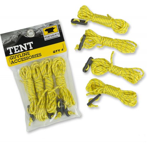 Mountainsmith Replacement Guy Lines Tent (4 Set), Yellow