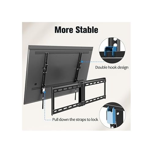  Mounting Dream UL Listed TV Mount for Most 37-75 Inch TV, Universal Tilt TV Wall Mount Fit 16