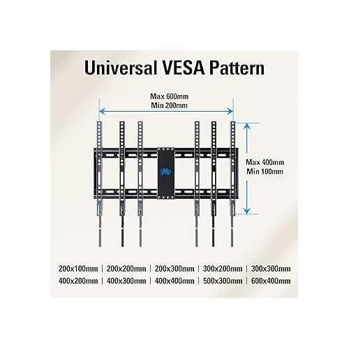  Mounting Dream UL Listed TV Mount for Most 37-75 Inch TV, Universal Tilt TV Wall Mount Fit 16