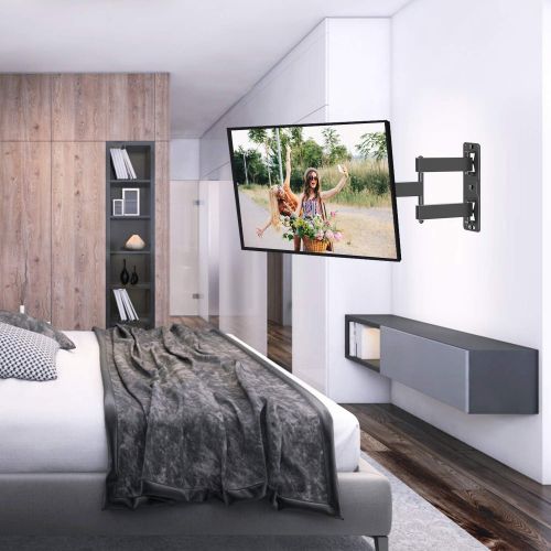  [아마존 핫딜]  [아마존핫딜]Mounting Dream Full Motion TV Wall Mount TV Bracket Articulating Arms with 18.8” Extension Perfect Center Design, Fits 17-32 Inches LED, LCD TV, TV Mount Max VESA 200 X 200mm, 60LB
