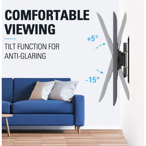  [아마존 핫딜]  [아마존핫딜]Mounting Dream Full Motion TV Wall Mount TV Bracket Articulating Arms with 18.8” Extension Perfect Center Design, Fits 17-32 Inches LED, LCD TV, TV Mount Max VESA 200 X 200mm, 60LB