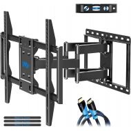 [아마존 핫딜] [아마존핫딜]Mounting Dream TV Mount for Most 42-70 inch Flat Screen TVs Up to 100 lbs, Full Motion TV Wall Mount with Swivel Articulating 6 Arms, TV Wall Mounts Fit 12-16” Wood Studs, Max VESA