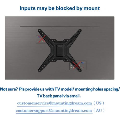  [아마존핫딜][아마존 핫딜] Mounting Dream Full Motion TV Wall Mount of 26-55 inch TV and DVD Floating Shelf with Two Tiers DVD Shelves, TV Mount Fits up to 60 LBS with Max VESA of 400 x 400mm, 19.4 Extension