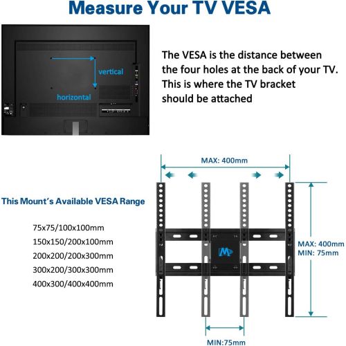  [아마존핫딜][아마존 핫딜] Mounting Dream Full Motion Corner TV Wall Mount Bracket for Most 26-50 Inch LED, LCD, OLED Flat Panel Screen TV, Mount with Swivel Articulating Arms up to VESA 400x400mm and 99 LBS