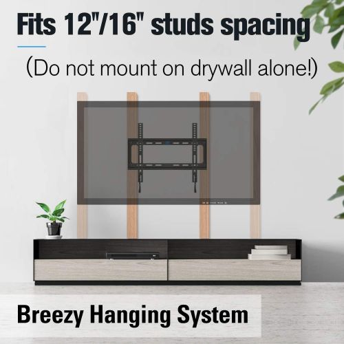  [아마존베스트]Mounting Dream TV Wall Mounts Tilting Bracket for 26-55 Inch LED, LCD TVs up to VESA 400 x 400mm and 88 LBS Loading Capacity, TV Mount with Unique Strap Design for Easily Lock and