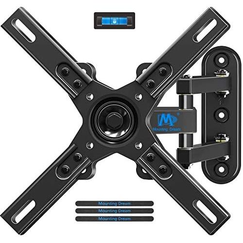  [아마존베스트]Mounting Dream Full Motion Monitor TV Wall Mounts Bracket with Articulating Arms for Most 17-39 Inches LED, LCD TV, Mount up to VESA 200x200mm and 33 lbs, with Tilt and Swivel MD24