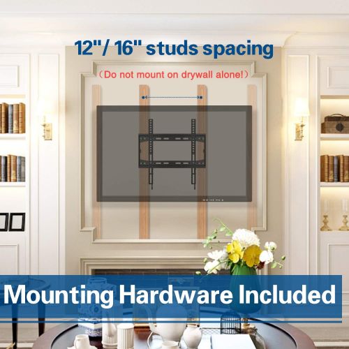  [아마존베스트]Mounting Dream TV Mount Fixed for 32-55 Inch LED, LCD and Plasma TV, TV Wall Mount Bracket up to VESA 400x400mm and 100 LBS Loading Capacity, Low Profile and Space Saving by Mounti