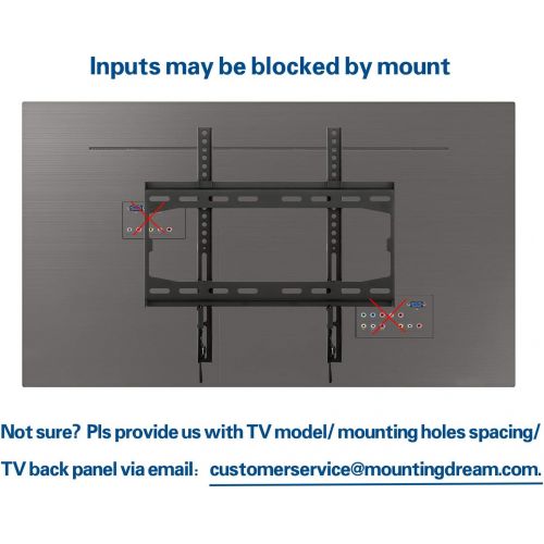  [아마존베스트]Mounting Dream TV Mount Fixed for 32-55 Inch LED, LCD and Plasma TV, TV Wall Mount Bracket up to VESA 400x400mm and 100 LBS Loading Capacity, Low Profile and Space Saving by Mounti