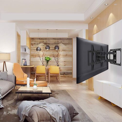  [아마존베스트]Mounting Dream TV Mount Bracket for 42-70 Inch Flat Screen TVs, Full Motion TV Wall Mounts with Swivel Articulating Dual Arms , Heavy Duty Design - Max VESA 600x400mm , 100 LBS Loa