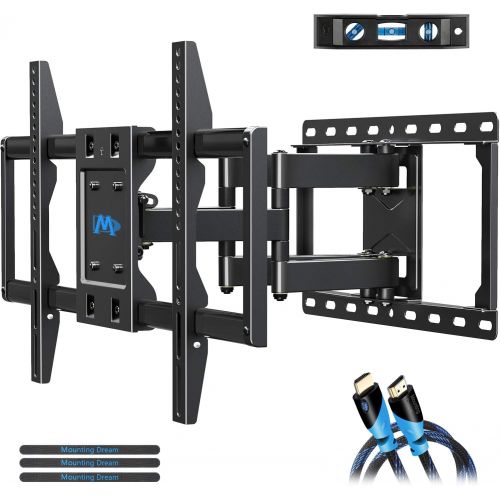  [아마존베스트]Mounting Dream TV Mount Bracket for 42-70 Inch Flat Screen TVs, Full Motion TV Wall Mounts with Swivel Articulating Dual Arms , Heavy Duty Design - Max VESA 600x400mm , 100 LBS Loa