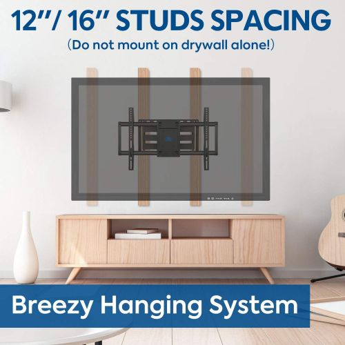  [아마존베스트]Mounting Dream TV Mount Bracket for 42-70 Inch Flat Screen TVs, Full Motion TV Wall Mounts with Swivel Articulating Dual Arms , Heavy Duty Design - Max VESA 600x400mm , 100 LBS Loa