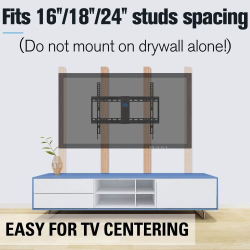  [아마존베스트]Mounting Dream TV Mount Fixed for Most 42-70 Inch Flat Screen TVs , TV Wall Mount Bracket up to VESA 600 x 400mm and 132 lbs - Fits 16/18/24 Studs - Low Profile and Space Saving MD
