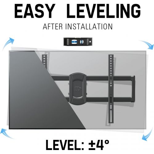  Mounting Dream TV Wall Mount Full Motion TV Mount for 42-75 inch TVs, TV Wall Mount Bracket with Dual Articulating Arms, Fits 12”- 16” Wood Studs, TV Wall Mounts with VESA 600x400m