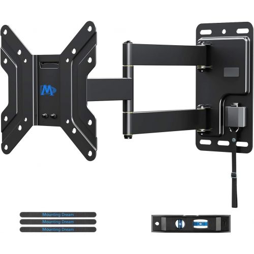  Mounting Dream UL Listed Lockable RV TV Mount for Most 17-43 inch TV, RV Mount for Camper Trailer Motor Home Boat Truck, Full Motion Unique One Step Lock RV TV Wall Mount, VESA 200