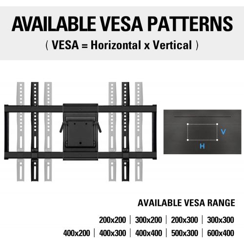  [아마존베스트]Mounting Dream TV Mount with Sliding Design for 42-70 Inch TVs, Easy for TV Centering on Wall, Full Motion TV Wall Mount Fits Most Smart OLED TVs - Easy to Install on 16~ 24 Studs,
