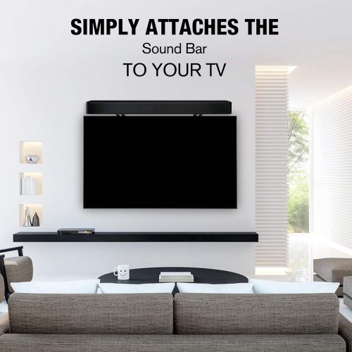  Mounting Dream Soundbar Mount Holds up to 15 LBS, Sound Bar TV Brackets with Adjustable Extension Arm, Soundbar Bracket Fits TV with VESA MAX 600x400mm, Detachable Sound Bar Mount