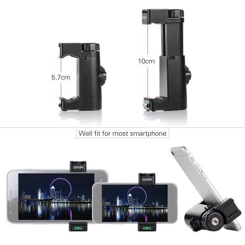  Mouriv PV-1 Smartphone Video Kit with Grip Rig, Pro Stereo Microphone, LED Light & Wireless Remote - for iPhone 5, 5C, 5S, 6, 6S, 7, 8, X, XS, XS Max, Samsung Galaxy, Note & More