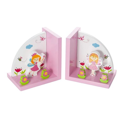  [아마존베스트]Mousehouse Gifts Kids Fairies Home Decor Themed Fairy Bookends for Girls Nursery or Bedroom