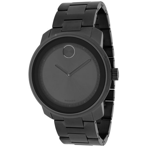  Movado Mens 3600259 Bold Round Grey Ion-Plated Bracelet Watch by Movado