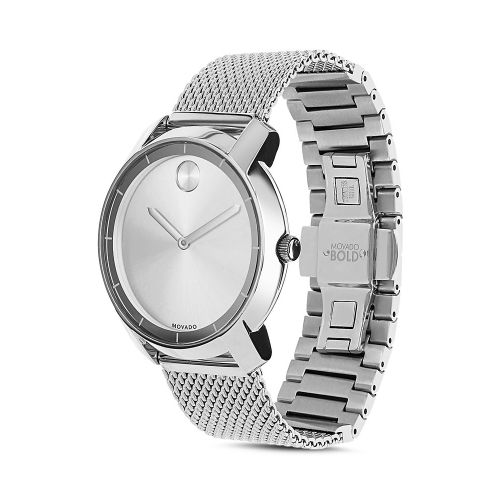  Movado BOLD Mid Size Silver Tone Watch, 36mm