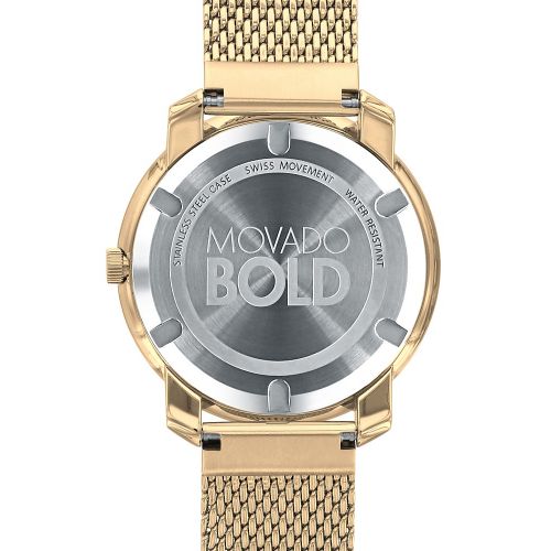  Movado BOLD Mid Size Yellow Gold Ion-Plated Watch, 36mm