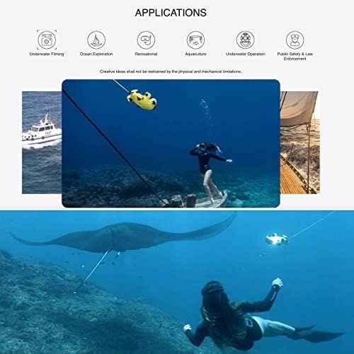  [아마존베스트]Movesea Underwater Drone FIFISH V6S 100 m Cable Robot Arm with Yellow Briefcase 8500561