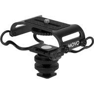 Movo SMM5-B Universal Microphone and Portable Recorder Shock Mount - Fits the Zoom H1n, H2n, H4n, H5, H6, Tascam DR-40x, DR-05x, DR-07x and others with a 1/4