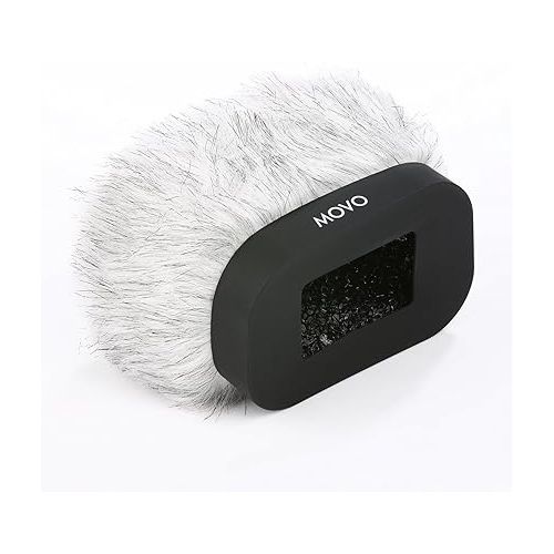  Movo WS-R30 Professional Furry Windscreen with Acoustic Foam Technology for Zoom H4n, H5, H6, Tascam DR-100 MKII and Sony PCM-D50 Portable Digital Recorders