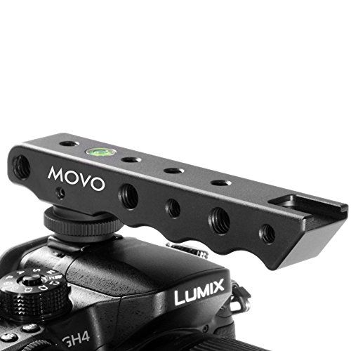  Movo Photo SVH6 Video Stabilizing Top Handle Cold Shoe Extender for Canon EOS, Nikon, Olympus, Pentax DSLR Cameras