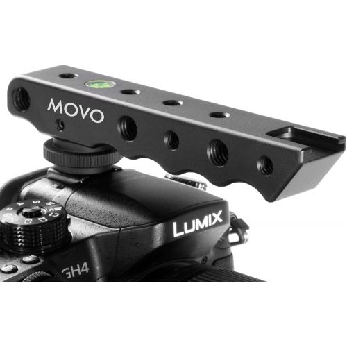  Movo Photo SVH6 Video Stabilizing Top Handle Cold Shoe Extender for Canon EOS, Nikon, Olympus, Pentax DSLR Cameras