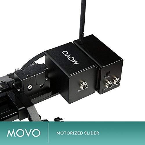  Movo Pro 49 Motorized Slider System with Wireless Controller - Features Live Video, Stop-Motion, and Timelapse Modes with Shutter Release - Compatible with Canon and Nikon DSLR Cam