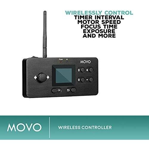  Movo Pro 49 Motorized Slider System with Wireless Controller - Features Live Video, Stop-Motion, and Timelapse Modes with Shutter Release - Compatible with Canon and Nikon DSLR Cam