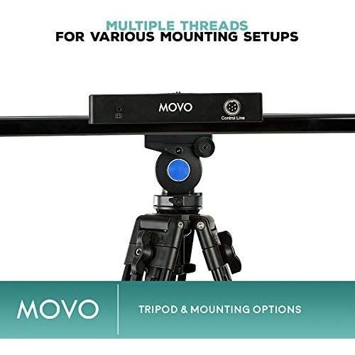  Movo Pro 49 Motorized Slider System with Wireless Controller - Features Live Video, Stop-Motion, and Timelapse Modes with Shutter Release - Compatible with Canon and Nikon DSLR Cam