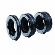 Movo Photo AF Macro Extension Tube Set for Micro 4/3 Mount Mirrorless Camera System (Compatible with Olympus Pen, Panasonic Lumix, Blackmagic Cinema Camera) with 10mm, 16mm & 21mm