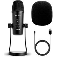 Movo UM700 Desktop USB Microphone for Computer with Adjustable Pickup Patterns Perfect as a Podcast Microphone, Streaming Microphone, Gaming Microphone, and More