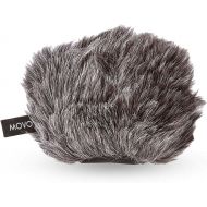 Movo WS-G9 Furry Outdoor Microphone Windscreen Muff for Portable Digital Recorders up to 3 X 1.5 (W x D) - Fits the Zoom H4n, H4n PRO, H5, H6, Tascam DR-40, DR-05, DR-07 and More (