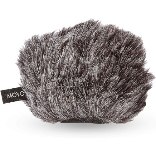  Movo WS-G9 Furry Outdoor Microphone Windscreen Muff for Portable Digital Recorders up to 3 X 1.5 (W x D) - Fits the Zoom H4n, H4n PRO, H5, H6, Tascam DR-40, DR-05, DR-07 and More (