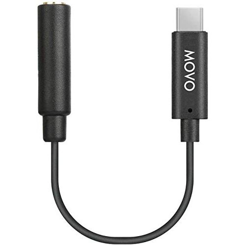  Movo PMA-1 DJI Osmo Pocket Microphone External Sound Adapter USB Type-C to 3.5mm TRS External Microphone and Audio Adapter is The Perfect Microphone Adapter for Your DJI Osmo Pocke