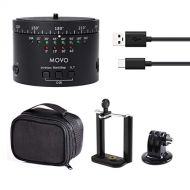 Movo Photo MTP-11 Motorized Panoramic Time Lapse Tripod Head with Variable Speed, Time and Direction with Built-in Rechargeable Battery - Perfect DSLR Cameras, GoPro and Smartphone